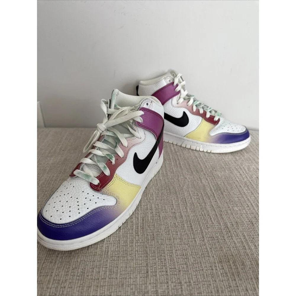 Nike Dunk High SE Women's Athletic Sneaker Multicolor, Size 8 - Picture 7 of 9